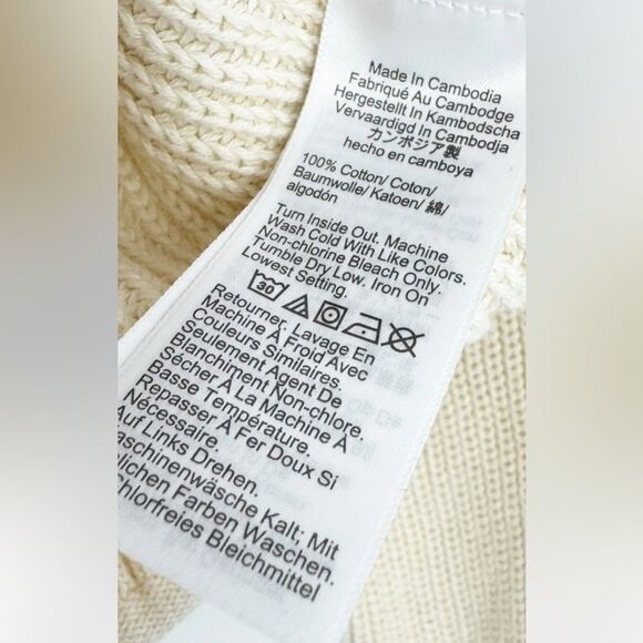 J. Crew Cream Ribbed Sweater S - Picture 7 of 7